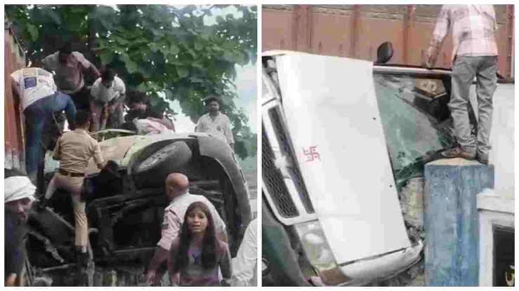 road accident, Khandwa, Woman ,truck.