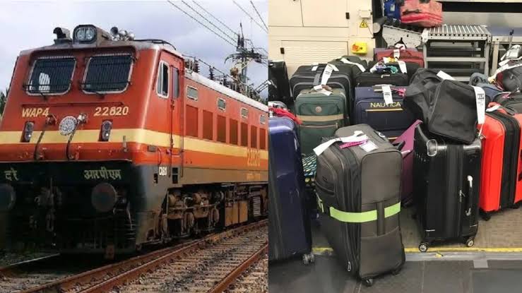 rail passengers, extra luggage , booked online ,ticket.