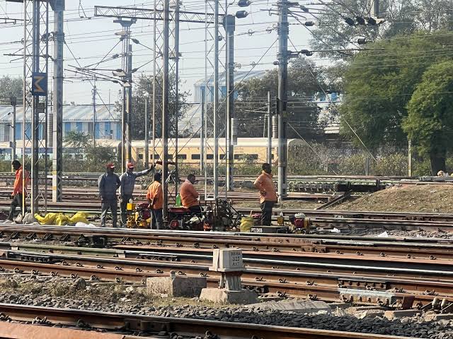 Bina Railway Station , 18 months, train speeds , safety