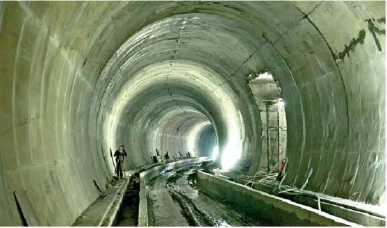 Indore-Dahod rail project ,tunnel lining complete
