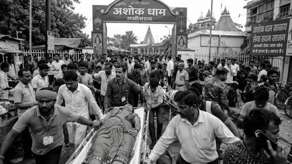 Lakhisarai temple tragedy,  crowd management , following seven deaths.