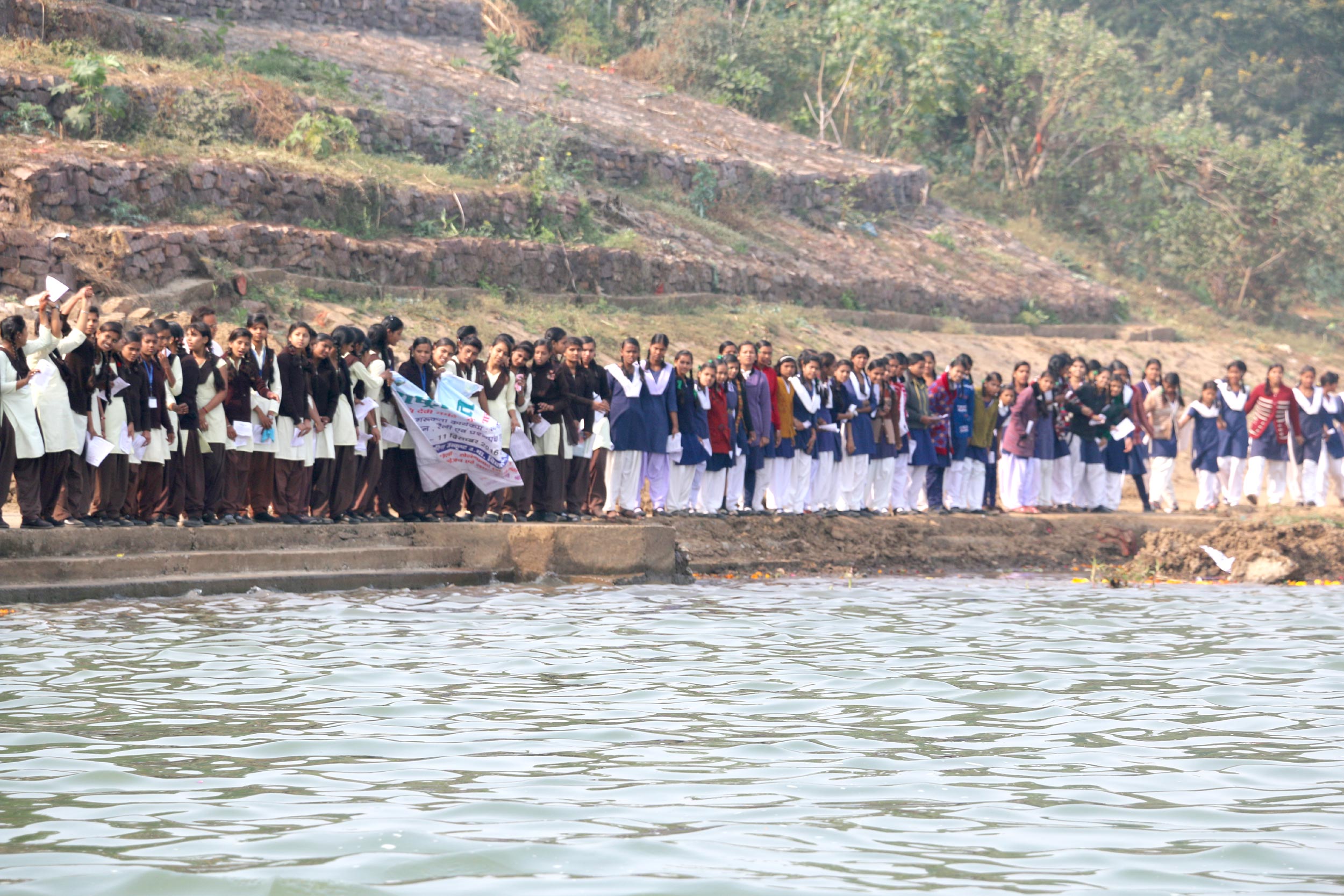 मानव श्रंखला का विश्व रिकार्ड