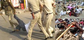 लाठीचार्ज में एमपी पुलिस तीसरे नंबर पर 