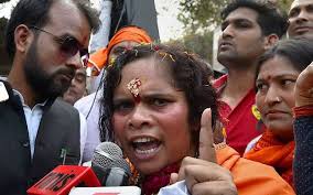 साध्वी प्राची ने कहा गांधी नहीं गोडसे मेरे आदर्श 